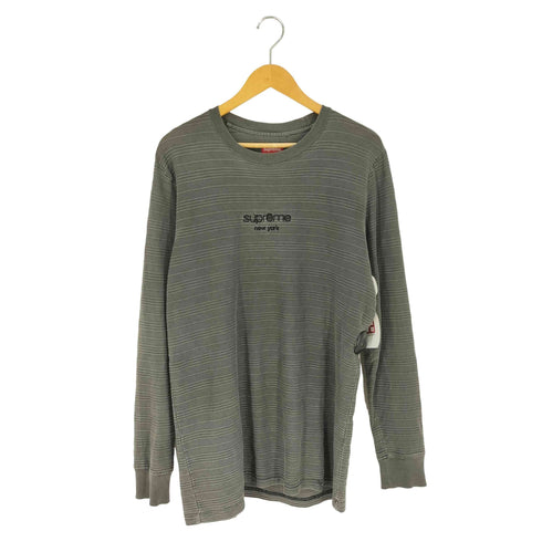 シュプリーム Supreme Raised Stripe L/S Top レイズド ストライプ L/S カットソー メンズ import:M