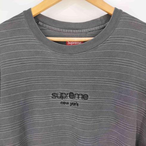 シュプリーム Supreme Raised Stripe L/S Top レイズド ストライプ L/S カットソー メンズ import:M