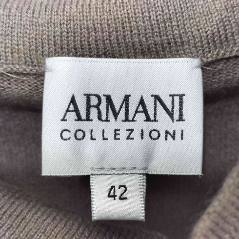 アルマーニコレツィオーニ ARMANI COLLEZIONI リボンデザイン切替ニットトップス レディース 42