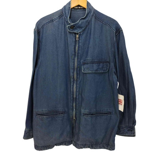 イッセイミヤケメン ISSEY MIYAKE MEN 1993SS チンストラップ ジップアップデニムジャケット メンズ JPN:M
