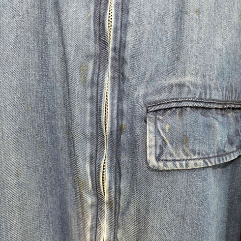 イッセイミヤケメン ISSEY MIYAKE MEN 1993SS チンストラップ ジップアップデニムジャケット メンズ JPN:M