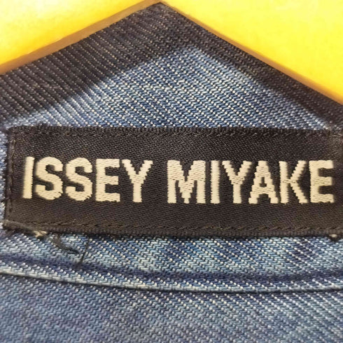 イッセイミヤケメン ISSEY MIYAKE MEN 1993SS チンストラップ ジップアップデニムジャケット メンズ JPN:M