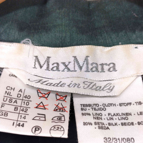 マックスマーラ MAX MARA ヴィンテージリネンワンピース レディース 44