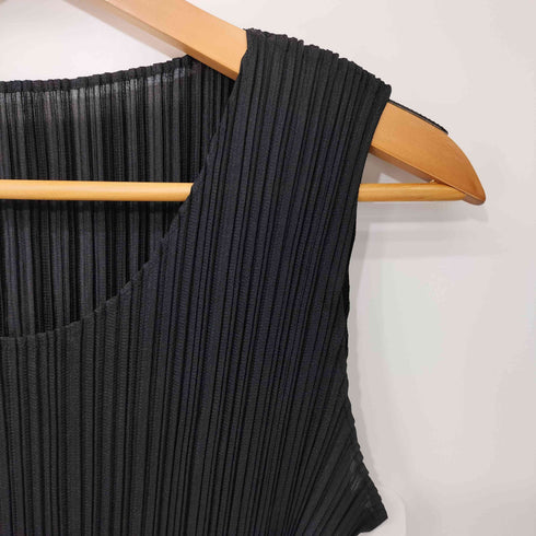 プリーツプリーズイッセイミヤケ PLEATS PLEASE ISSEY MIYAKE プリーツプリーズ ポリエステル ノースリーブワンピース 3 レディース 1