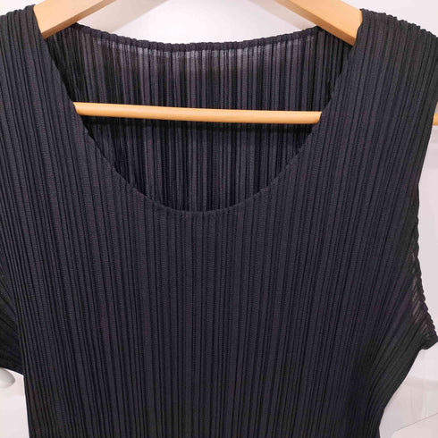プリーツプリーズイッセイミヤケ PLEATS PLEASE ISSEY MIYAKE プリーツプリーズ ポリエステル ノースリーブワンピース 3 レディース 1