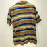 ミッソーニ MISSONI 80-90s イタリア製 マルチボーダー半袖コットンポロシャツ メンズ M