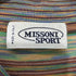 ミッソーニ MISSONI 80-90s イタリア製 マルチボーダー半袖コットンポロシャツ メンズ M