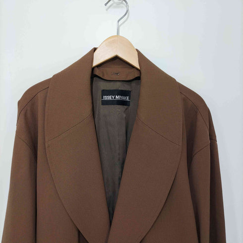 イッセイミヤケ ISSEY MIYAKE 1991AW ショールカラーコート メンズ free