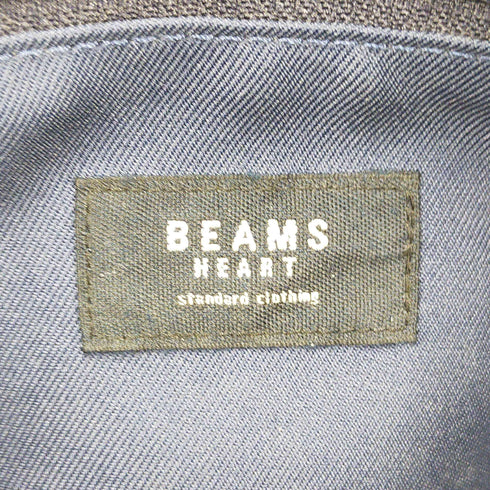 ビームスハート BEAMS HEART フェイクレザー 切替ミニショルダー バッグ メンズ