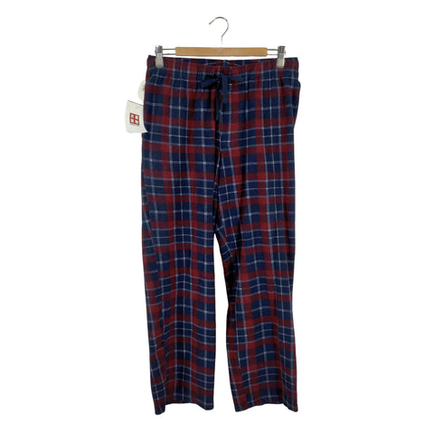 クラフトアンドバロー Croft&Barrow チェックネル ルーズパジャマパンツ メンズ JPN:M