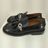 トーガビリリース TOGA VIRILIS Black Embellished Leather Loafers タッセルローファー メンズ JPN:42