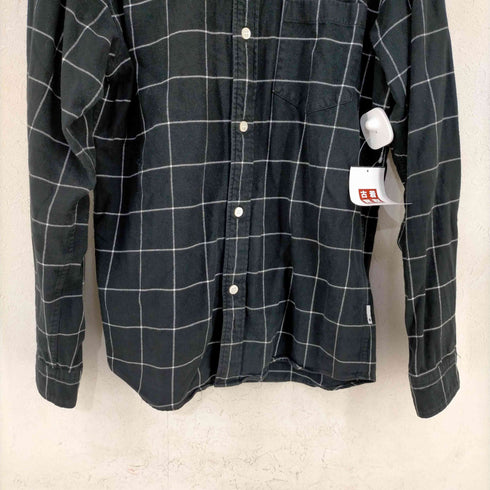 ヘッドポータープラス HEAD PORTER PLUS サイドピスネーム シェルボタン ボタンダウンコットンチェックL/Sネルシャツ ウィンドウ・ペン メンズ