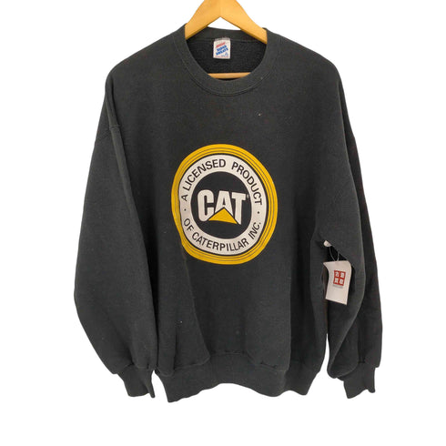 ジャージーズ JERZEES 90S MADE IN USA CAT 企業ロゴプリントクルーネックスウェット メンズ import:XL
