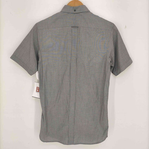フレッドペリー FRED PERRY Slim Fit ロゴ刺繍 チェック ボタンダウン半袖シャツ メンズ import:XS