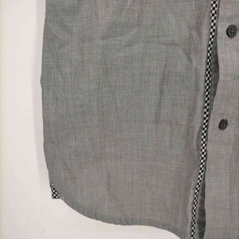 フレッドペリー FRED PERRY Slim Fit ロゴ刺繍 チェック ボタンダウン半袖シャツ メンズ import:XS