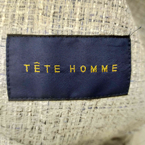 テットオム TETE HOMME 2Bテーラードツイードジャケット メンズ 4