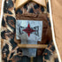 ACTIVE FRONTIER 90s MADE IN RUSSIA ワッシャーナイロン レオパード柄切替ブルゾン メンズ import:M