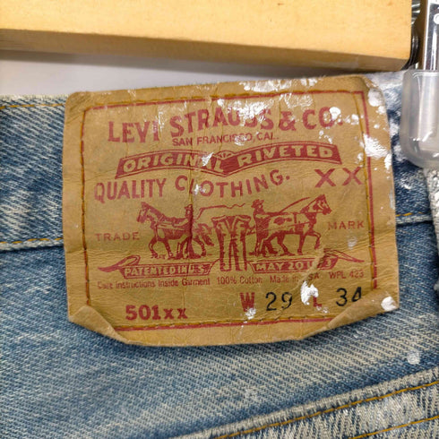 リーバイス Levis MADE IN USA 552刻印 501 ペンキ加工ボタンフライデニム メンズ W29 L34