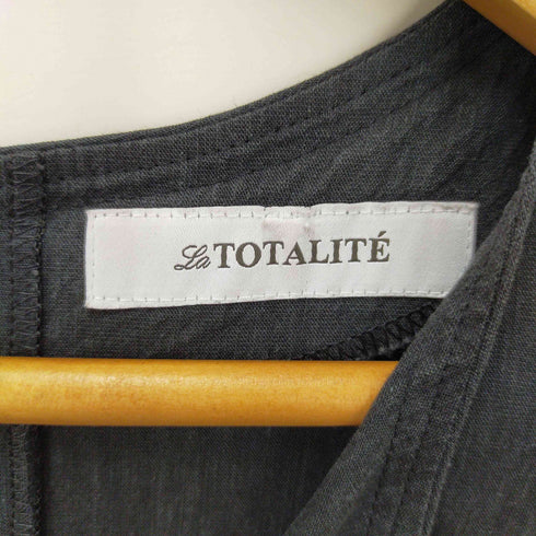 ラトータリテ La Totalite リネン混 ノースリーブ ワンピース レディース DE:36
