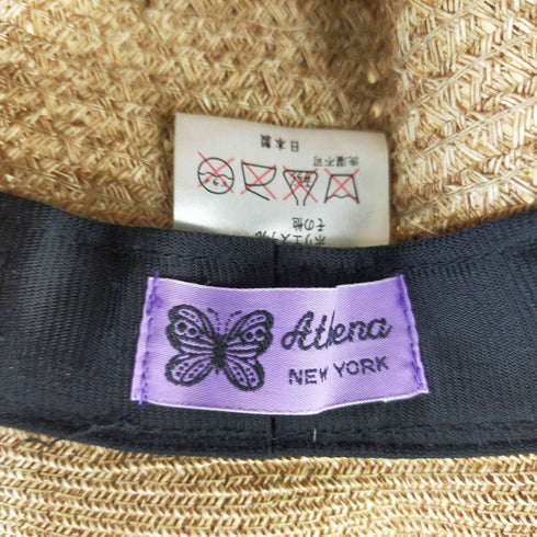 アシーナニューヨーク Athena New York リボンデザイン麦わらハット レディース
