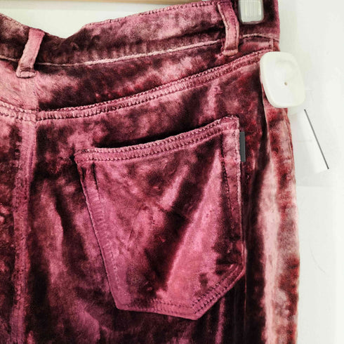 サンローランパリ SAINT LAURENT PARIS Burgundy Velvet Pants ベロアパンツ メンズ 28
