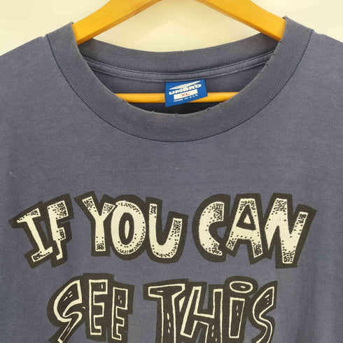 アンブロ UMBRO USA製 シングルステッチ HEY REF 両面プリント クルーネックTシャツ メンズ import:XL