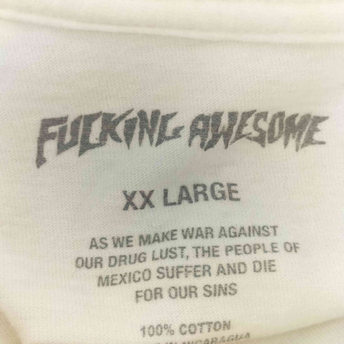 ファッキンオーサム FUCKING AWESOME Faith S/S TEE クルーネック プリント Tシャツ メンズ XX LARGE