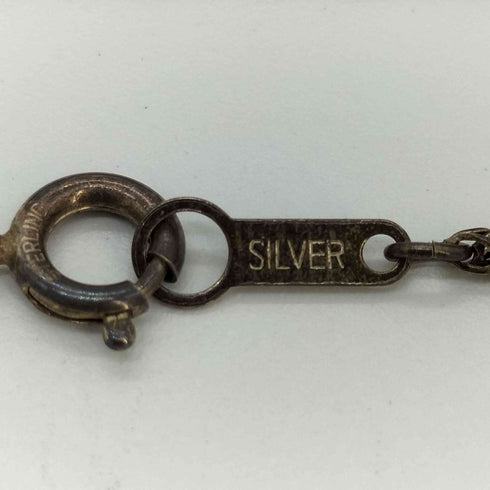 SILVER刻印 ねじりデザインネックレス レディース