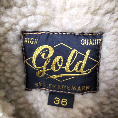 ゴールド gold 裏地ボア デニム マッキーノ ランチコート ジャケット メンズ JP36