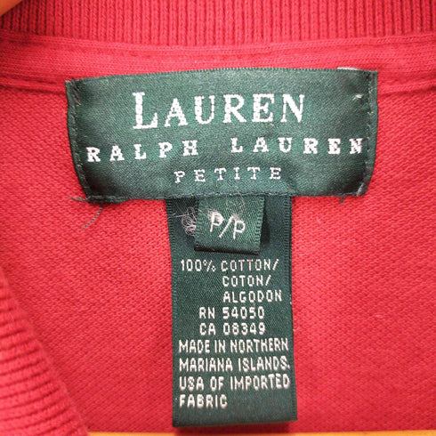 ローレンラルフローレン LAUREN RALPH LAUREN ロゴ刺繍 ショートスリーブ ポロシャツ レディース P/P
