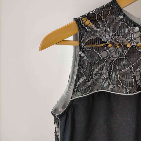 Riu Metal race no sleeve blouse レディース FREE
