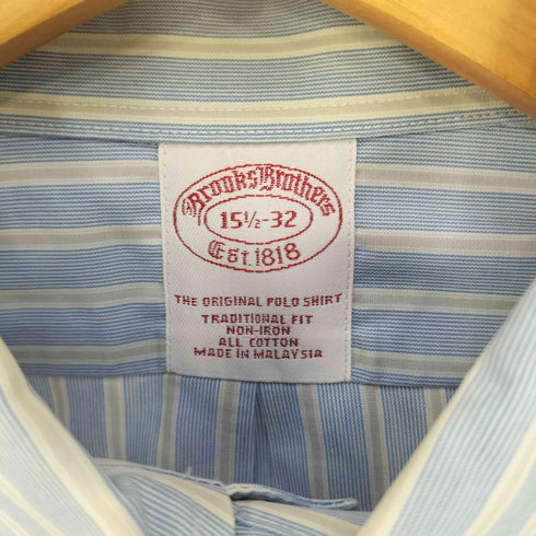 ブルックスブラザーズ BROOKS BROTHERS 胸ポケット ストライプボタンダウンシャツ メンズ 15 1/2-32