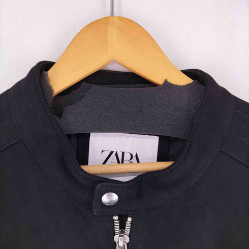 ザラ ZARA フェイクスエードライダースジャケット メンズ FR:44