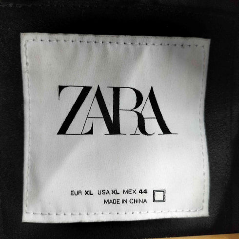 ザラ ZARA フェイクスエードライダースジャケット メンズ FR:44