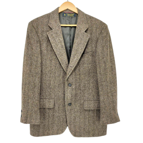 ブルックスブラザーズ BROOKS BROTHERS 80-90s USA製 BROOKS TWEED 段返り3B ウール シングルツイードテーラードジャケット メンズ