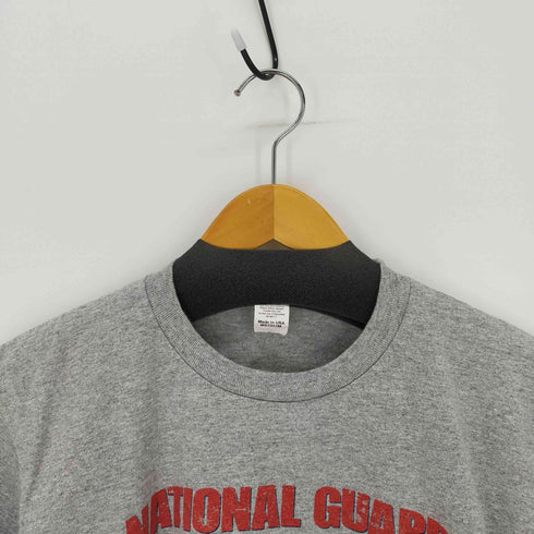 USA製ボディ NATIONAL GUARD Tシャツ 霜降りグレー メンズ import:M
