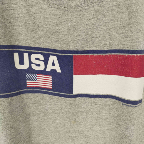 GENUINE SONOMA JEAN COMPANY ボックスプリント Tシャツ 霜降りグレー メンズ JPN:M
