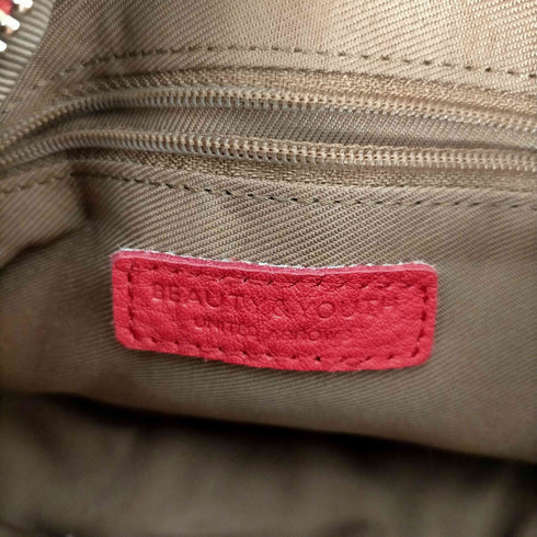 ビューティーアンドユースユナイテッドアローズ BEAUTY & YOUTH UNITED ARROWS フェイクレザーラウンドミニショルダーバッグ レディース