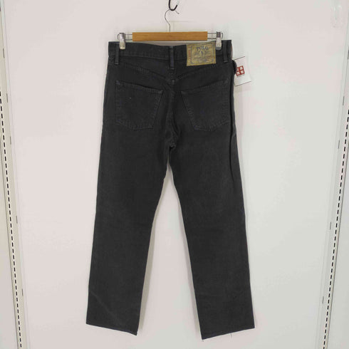 ポロラルフローレン POLO RALPH LAUREN メキシコ製 ブラックデニムパンツ ジッパーフライ メンズ W32 L32