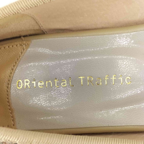 オリエンタルトラフィック ORiental TRaffic グリッター ラメ バレエ シューズ リボン パンプス レディース JPN:37