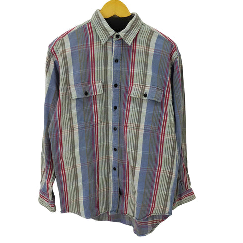 ダブルアールエルラルフローレン RRL RALPH LAUREN 90S 三ツ星タグ ヘビーネルシャツ 好配色 メンズ JPN:S
