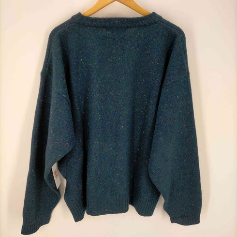 エディーバウアー Eddie Bauer 黒タグ ウール クルーネックネップニット メンズ import:XL