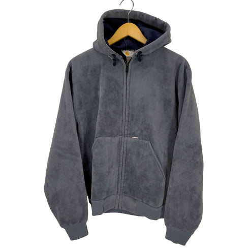 カーハート Carhartt USA製 ベロア ジップアップパーカー メンズ import:M