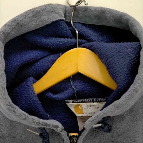 カーハート Carhartt USA製 ベロア ジップアップパーカー メンズ import:M