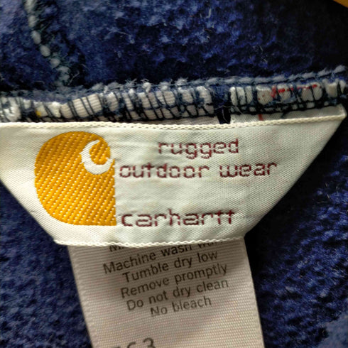カーハート Carhartt USA製 ベロア ジップアップパーカー メンズ import:M