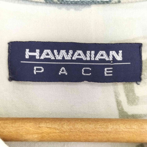 HAWAIIAN PACE 総柄 開襟レーヨンシャツ レディース JPN:M