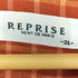 REPRISE チェック柄 S/S リネン開襟シャツ ボックスシルエット メンズ 2L