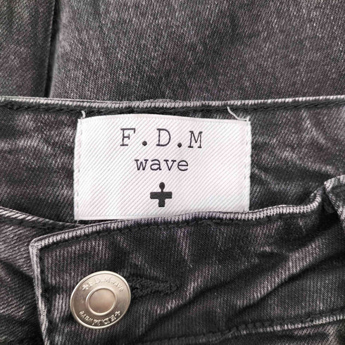 f.d.m wave ブラックデニムパンツ メンズ L