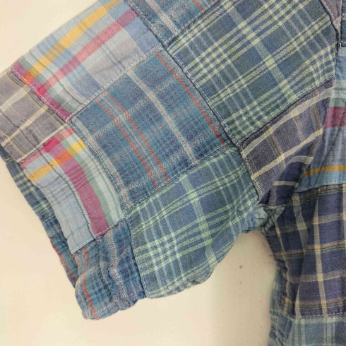 INAL S/S パッチワークシャツ ボックスシルエット メンズ JPN:2