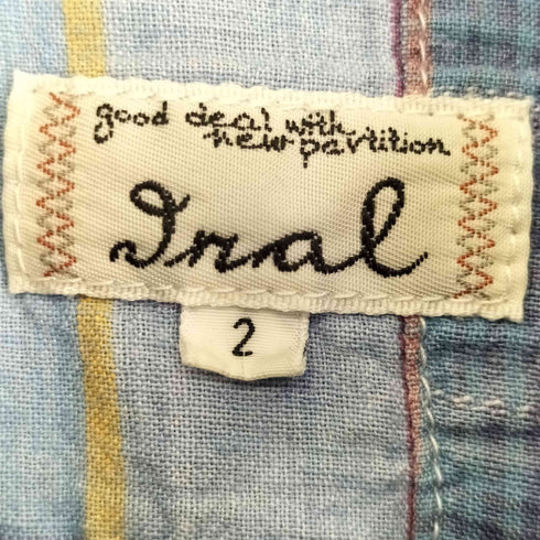 INAL S/S パッチワークシャツ ボックスシルエット メンズ JPN:2